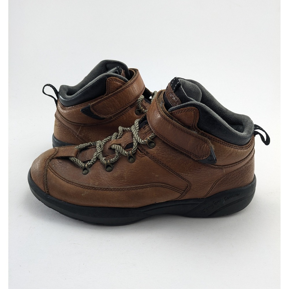 Mens Dr. COMFORT Ranger 9420 Brown Leather Diabetic Hiking Boots Size 11